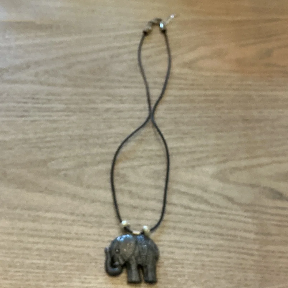 Elephant Pendant Necklace – 34” Cord – Boho Minimalist Style